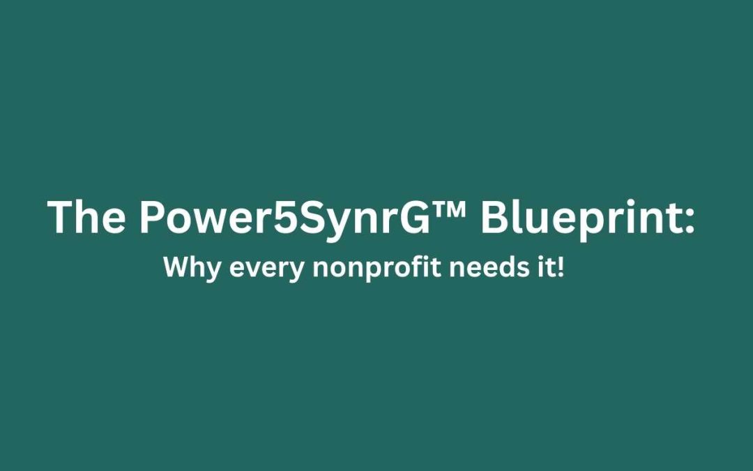 The Power5SynrG™ Blueprint: Why every nonprofit needs it!